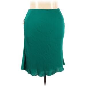 INC International Concepts Bias Cut Satin Midi Skirt 2X